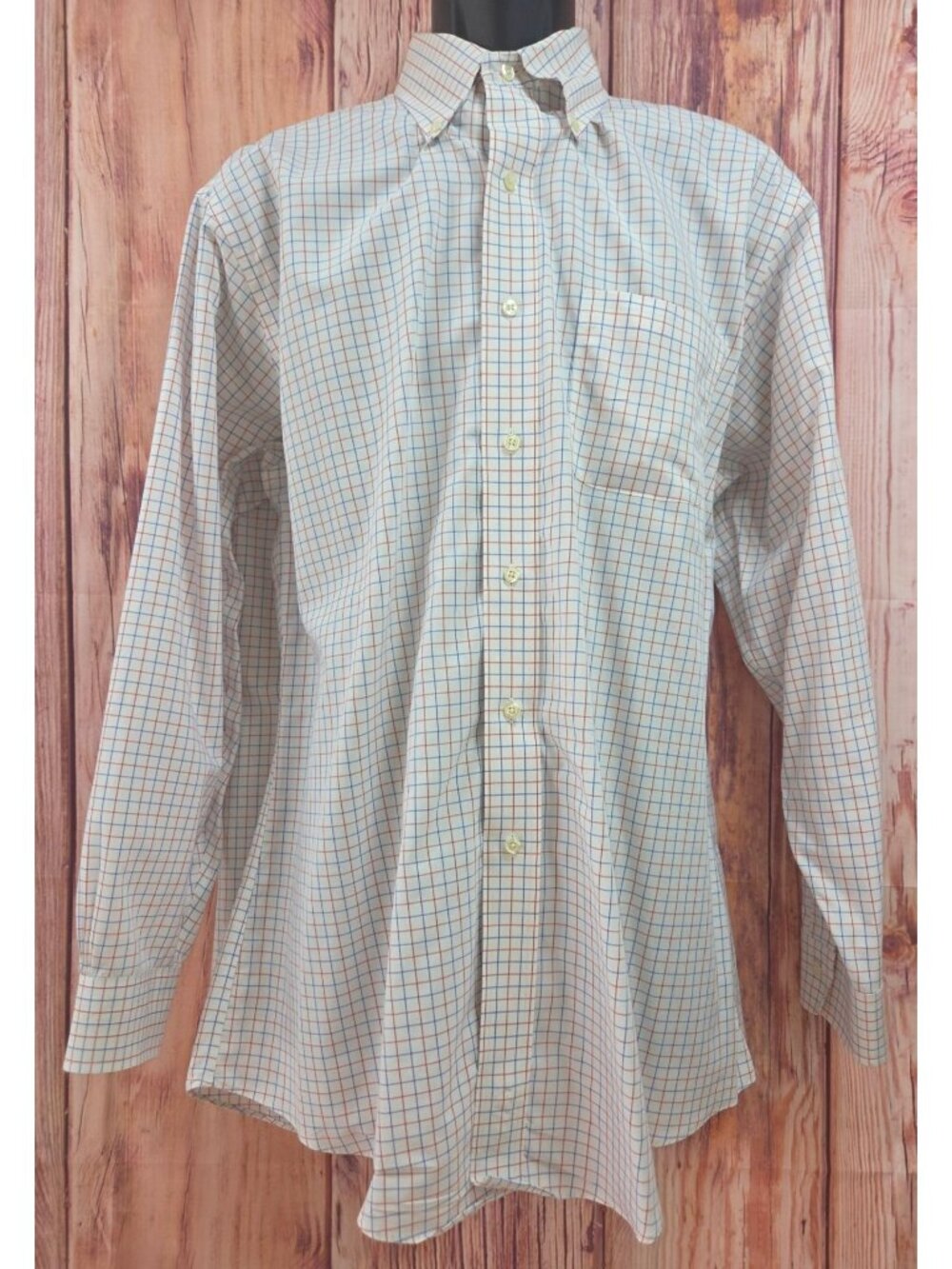 Brooks Brothers Mens Slim Fit Non-Iron Cotton Shirt 16.5-33